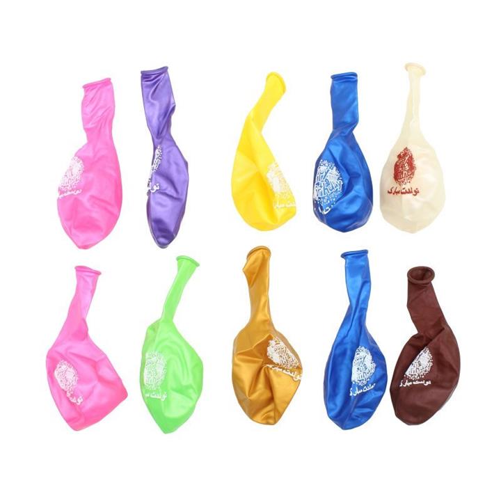 بادکنک لاتکس طرح تولدت مبارک رنگ های شاد و متنوع جنس خوب و گرم بالا